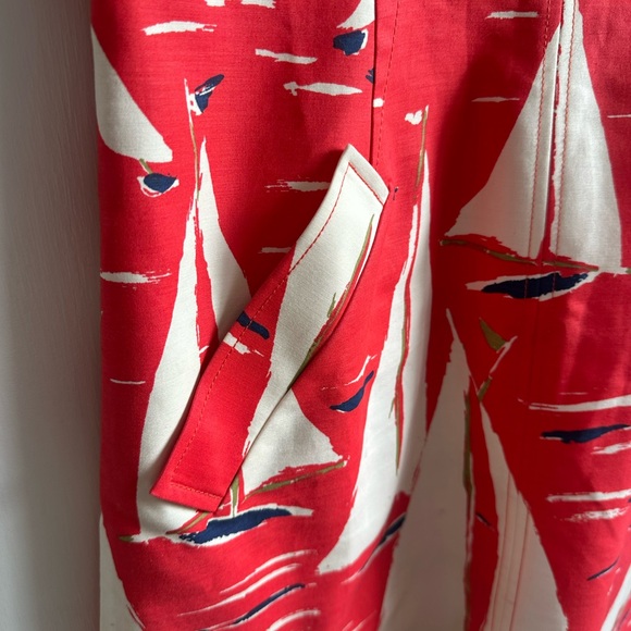 Maeve for Anthropologie Coral Sailboat Mini Dress - Picture 4 of 7